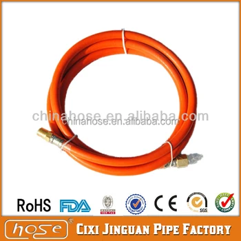 Ce Bs En Iso 3821 Standard 25 Foot Orange Pvc Lpg Gas Connection