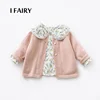 Toddler Crew Neck Outwear Baby Girls Hollow Out Cotton Knit Cardigan