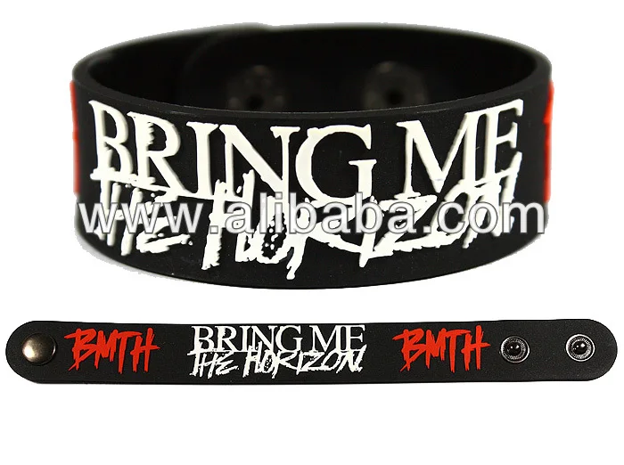 Bring Me The Horizon Bmth Rock Band Rubber Bracelet Wristband Bring Me The Horizon Bmth Rock Band Rubber Bracelet Wristband Glows In Dark