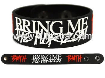 Bring Me The Horizon Bmth Rock Band Rubber Bracelet Wristband Glows Bring Me The Horizon Bmth Rock Band Rubber Bracelet Wristband Glows In Dark