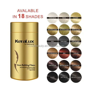 Xfusion Keratin Hair Fibers Color Chart