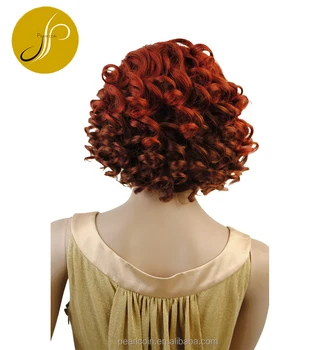 2015 Hot New Short Unbalanced Curly Hair 100 Human Hair Wigs