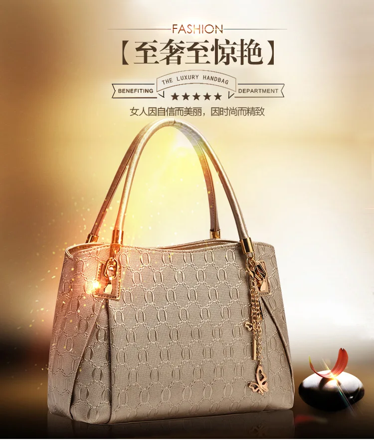 Buy 2022 New Bag Female Pu Three-dimensional Embossed Letter