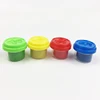 Yiwu factory transparent small tub 1oz heat seal safe envinromental wheat flour color dough for gift set