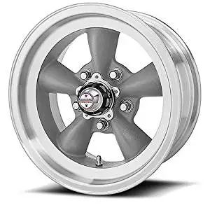 15 Inch 15x8 American Racing wheels wheels TORQ THRUST D Gray w/ Mach Lip wheels rims