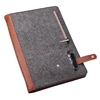 Business felt leather organizer portfolio for notepad/for macbook