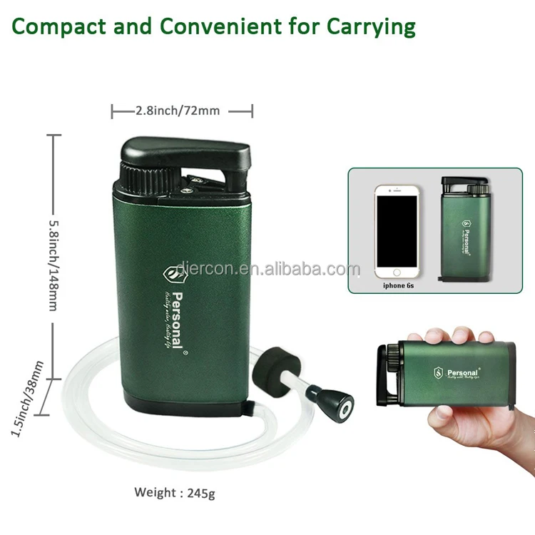 
(personal )water purification lighter mini filter safer water purifier disaster alive water kit 
