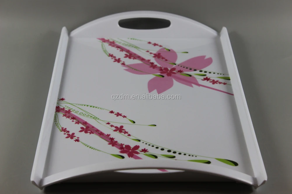 Beautiful Flower Print Melamine Serving Tray