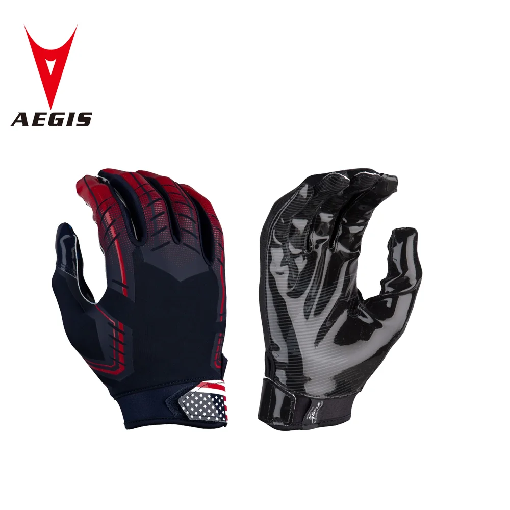 Hand Protection Padded Football Gloves Sticky American Football Gloves