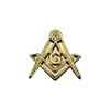 Wholesale Compass And Square Gold Color Masonic Lapel Pin