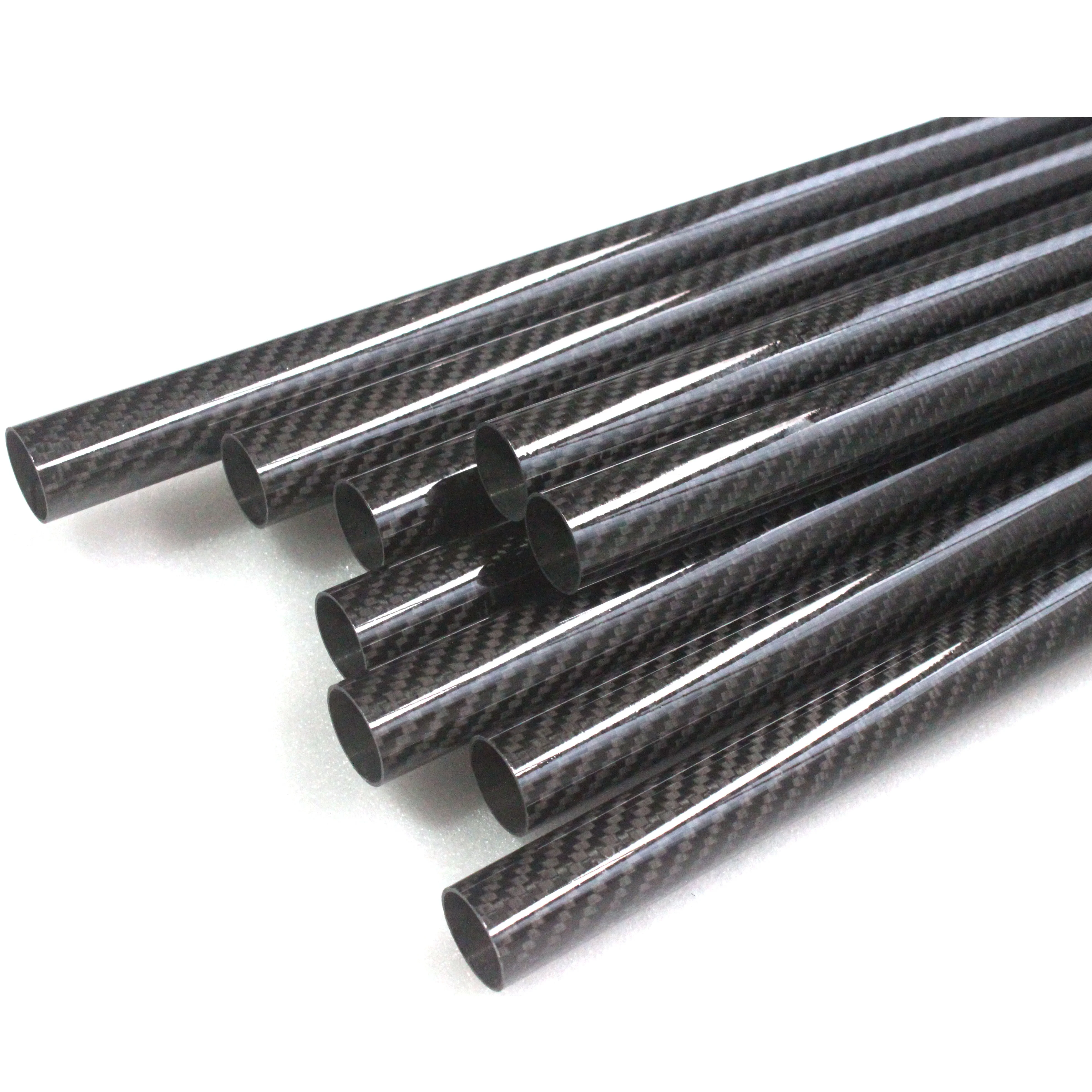 25mm,20mm,8mm,6mm,5mm,3mm,2mm Large Dimension 3k Carbon Fiber Tube