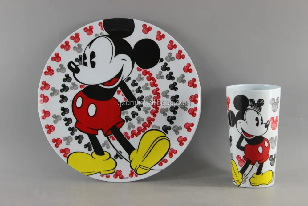 New Design Melamine Cake Serving Plate And Cup Set
