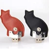 Pen Driver Rabbit Shape USB Memory Stick Wholesales Leather Flash Drive