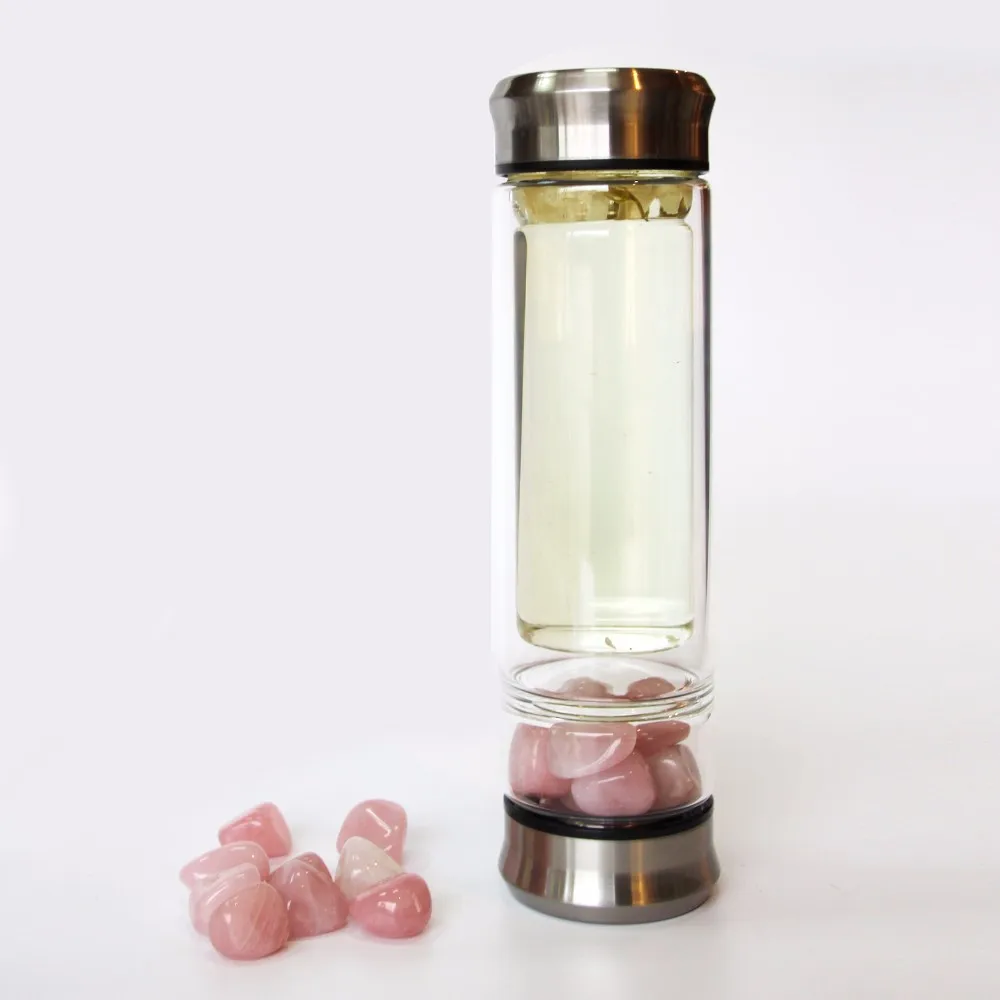 Glass Crystal Infuser Elixir Gemstone Water Bottle Wholesale Buy