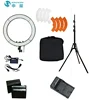 Hot sale 18 inch dimmable LED Ring Lamp kit 55W with battery Makeup/Selfie/Video/ Studio shooting fill-in ring light