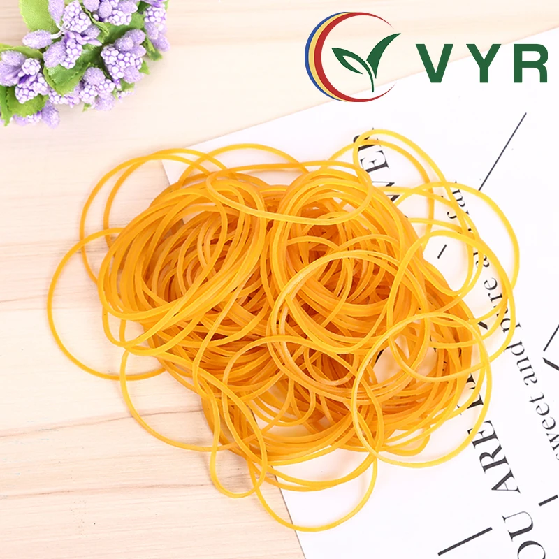 High Quality Durable Yellow Elastic Natural Rubber Band For Money And