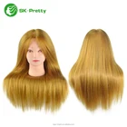 Handmade 100% human hair mannequin head for hair training