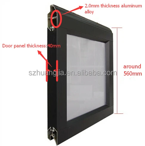 automatic industrial glass sectional garage door and security door