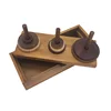 wooden tower of hanoi games hanoi stacking toys