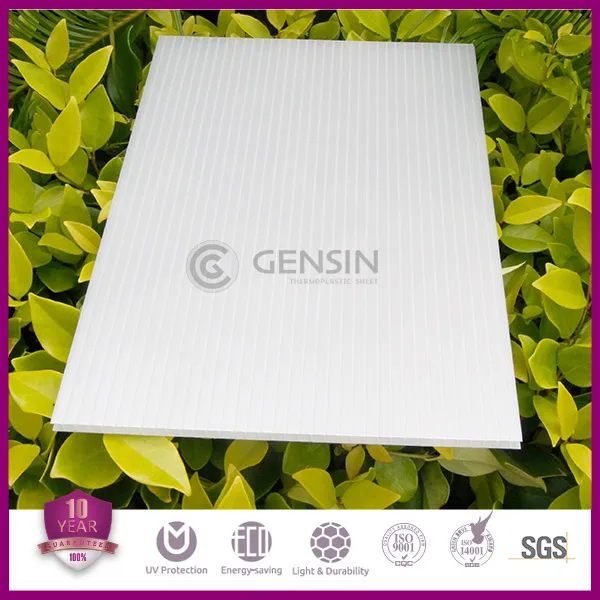 
4/6mm thick hollow polycarbonate sheet/gensin plastic 