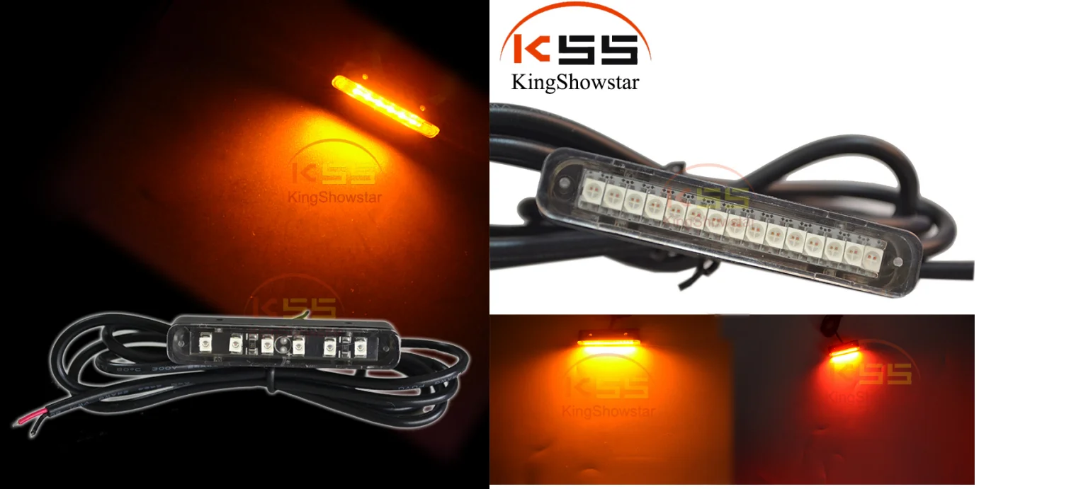 LED Motorcycle Waterproof LED 12 24 volt Flasher Warning LED Car motorcycle