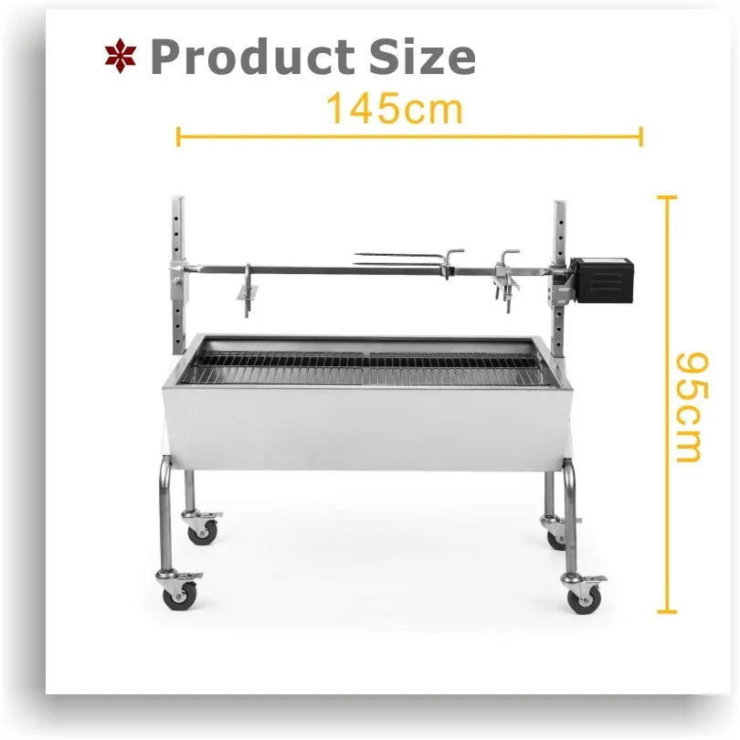 Pig Roaster Rotisserie Spit Motor Heavy Duty Bbq Motor Barbecue Grill ...