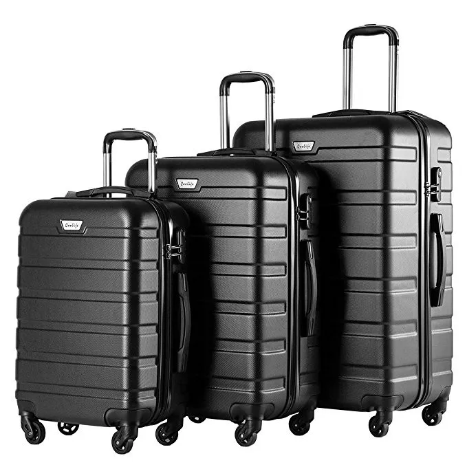 flight knight highly durable premium travel suitcase abs hard shell