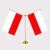 custom polyester different size poland table meeting desk flag