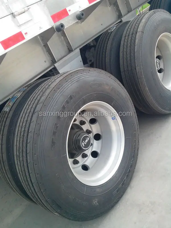 Tri Axles Fuel/ Oil Loading Tank Semi Truck Trailer with Other Dimensions , truck trailer spare parts