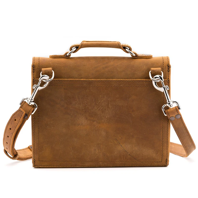 mens vintage leather shoulder bag