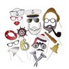 Colorful Captain Hat Props On A Stick Mustache Party Photo Booth Props Fun Wedding Christmas Birthday Favor New Design