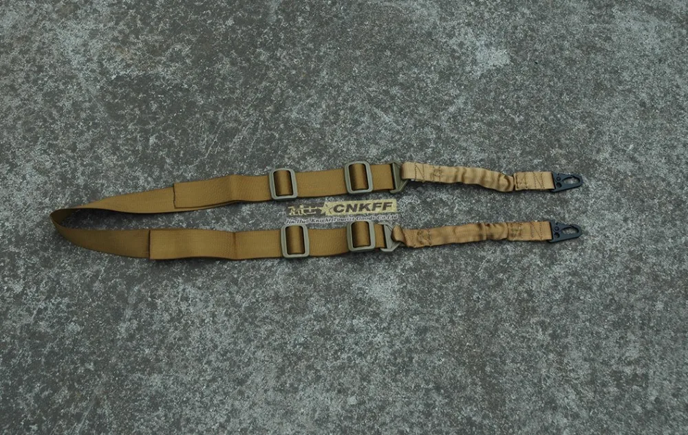 Tactical Two Point Gun Sling With Steel Clips Hooks,Military Two Point