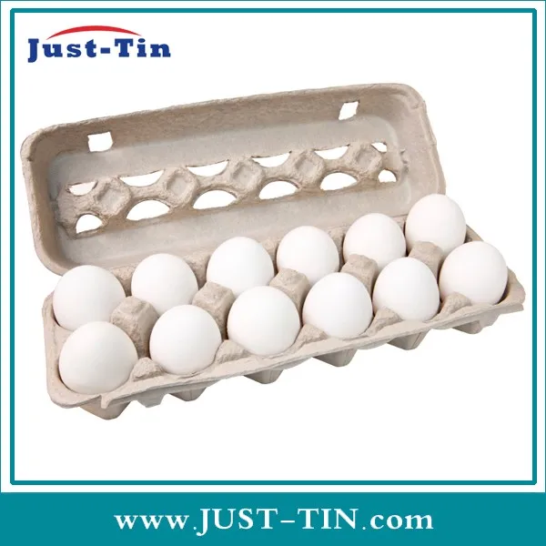 Environmentfriendly Egg Tray Carton With Cover Pulp Moulding 20 Eggs