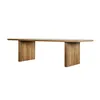 Modern french classic furniture recycled pine antique furniture rustic round vintage dining table wooden classic dining table