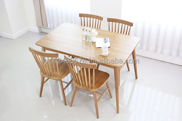 Scandinavian And Contemporary Modern Oak Wooden Dining Table Scandinavische En Hedendaagse Moderne Eiken Eetkamerstoel