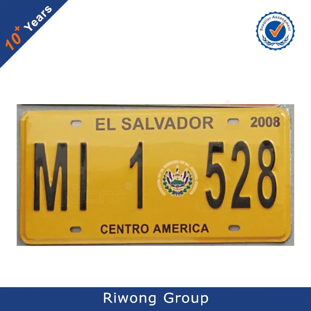Custom Metal Embossed Aluminum Car License Plate Souvenir Car License
