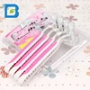 Amazon product factory price triple blade pink manual women shaving razor blade set in sale