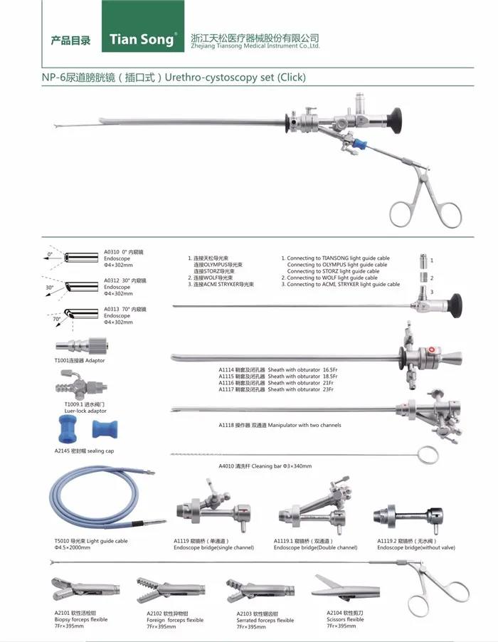 Np-6 Rigid Cystoscopy Endoscopes China Endoscopes - Buy Cystoscopy ...