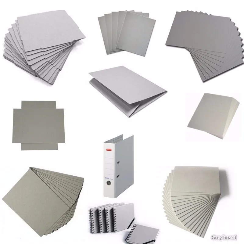 Recycled 1mm--4mm Dongguan Packaging Paper Board Grey Chipboard Grey Cardboard Laminated Grey Board Paper