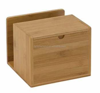 Natural Office Desk Organizer Desktop Accessories Storage Box With