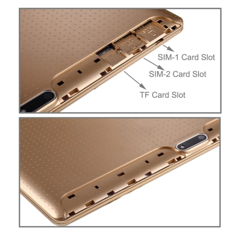 High quality 4G Phone Call Tablet PC 10.1 inch 2GB 32GB Support Google Play Dual SIM with Random Color Delivery Leather Case