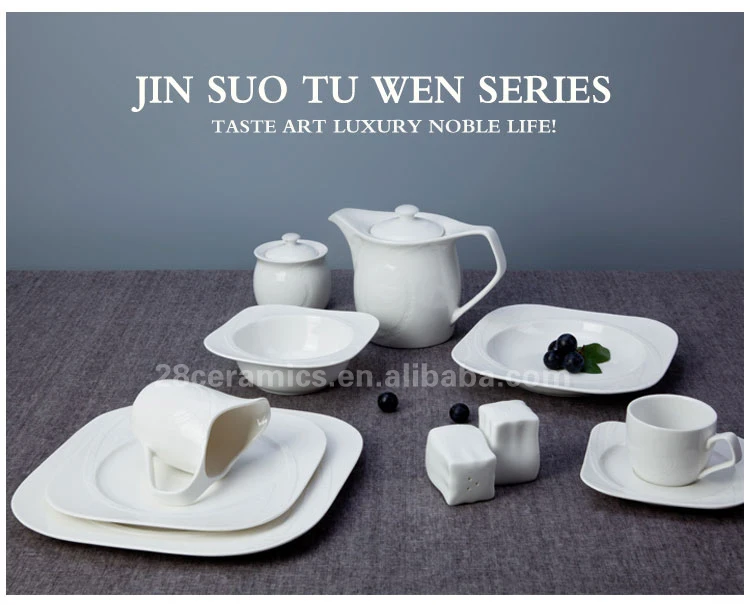 2017 China Style Unique Design Fine Bone China Chinese Dinner Set / Exclusive Porcelain Dinnerware