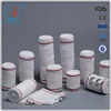 Medical red(Blue) thread bleached cotton elastic crepe bandage with CE ISO FDA