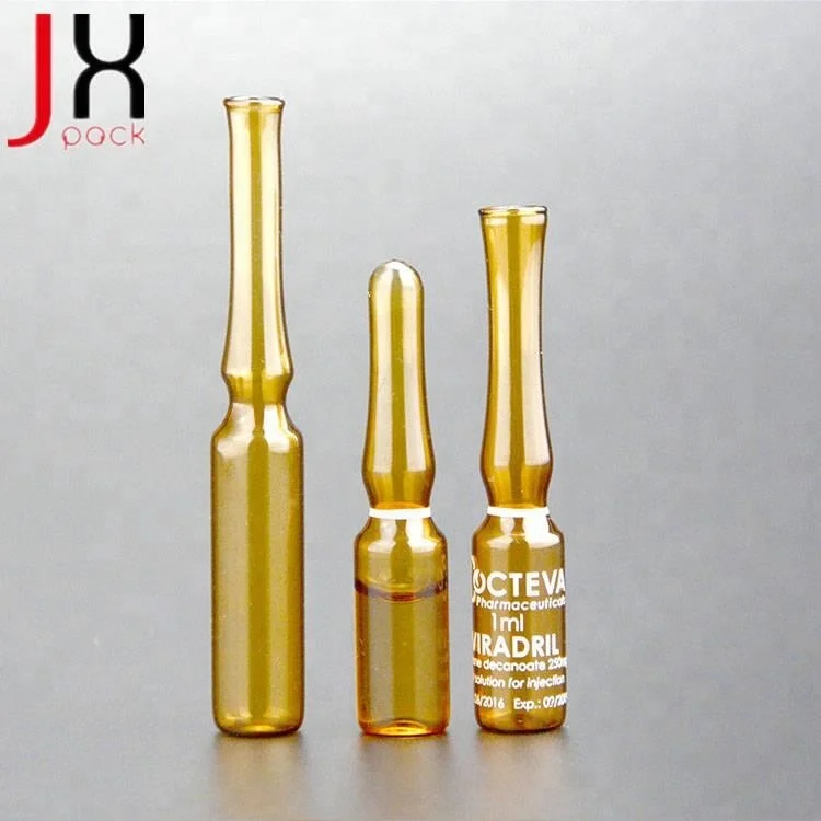 1ml 2ml 3ml 5ml Amber Clear Glass Ampoule Vial Bottles For Essential