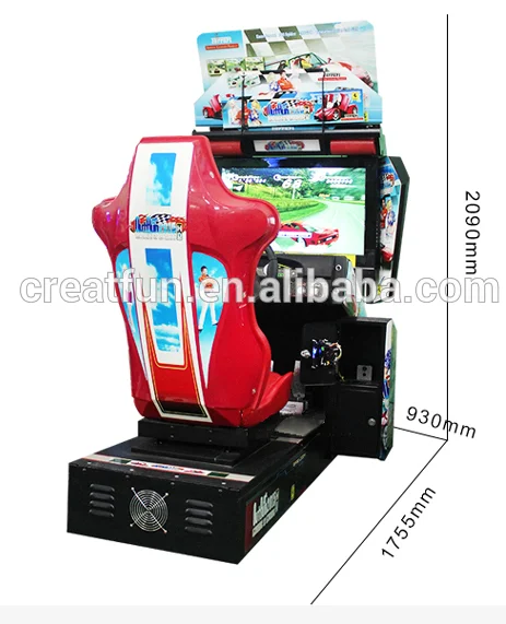 Factory price indoor coin operated video exciting racing machine arcade games car race game