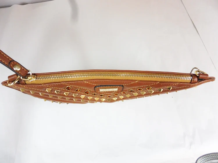 gold wrist bag