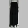 Pretty steps 2019 elegant design Solid Color Women's self-tie long Maxi Wrap Skirt black