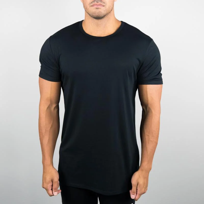 100% Polyester Wholesale Blank T-shirts Custom High Quality Blank Men ...
