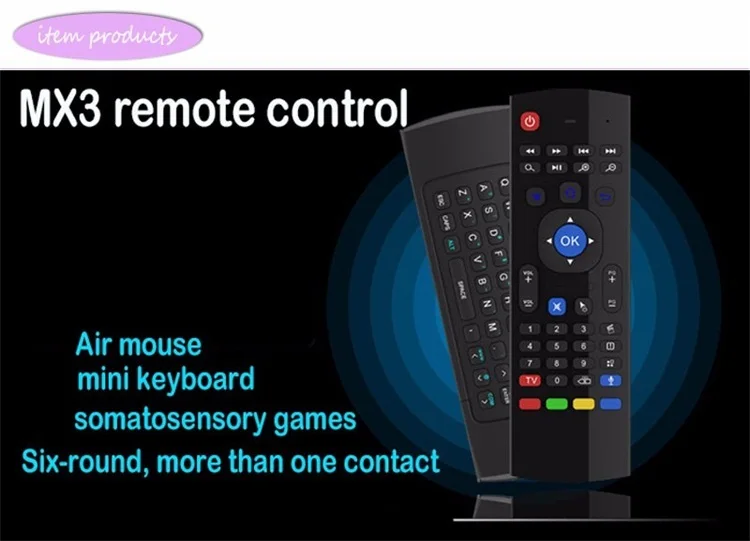 Mini 2.4Ghz Wireless Keyboard 6-Axis Air Mouse Remote Control TOPLEO MX3 2.4g Mini Fly Air Gyro mouse