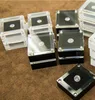 luxury black plexiglass diamond display showcase wedding ring box